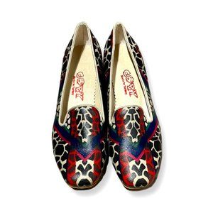 Goby Colorful Abstract Print Career Heels Made in Turkey Size EU 37/ US 6.5
